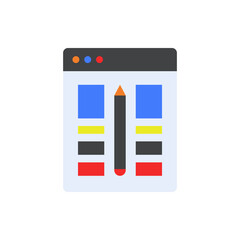 Aufkleber - paint tools in pc colored icon