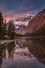  Mount Edith Cavell at Dawn in the Canadian Rockies.