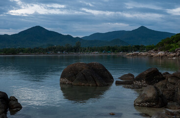 koh Phangan island beach line area, Thailand