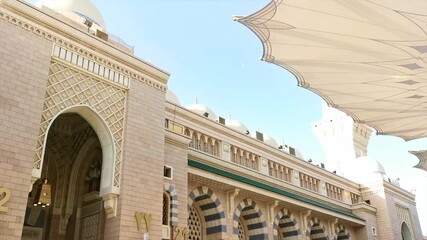 Wall Mural - Masjid Al Nabawi Or Nabawi Mosque (Mosque Of The Prophet) In Medina