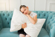 © Alexandr - beautiful young teenager girl with a pillow