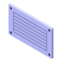 Poster - Wind ventilation icon. Isometric of wind ventilation vector icon for web design isolated on white background