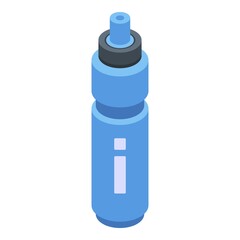Wall Mural - Gym sport water bottle icon. Isometric of gym sport water bottle vector icon for web design isolated on white background
