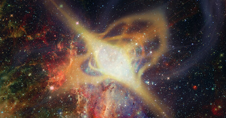 Wall Mural - star explosion in a galaxy of universe. elements of this image furnished by nasa