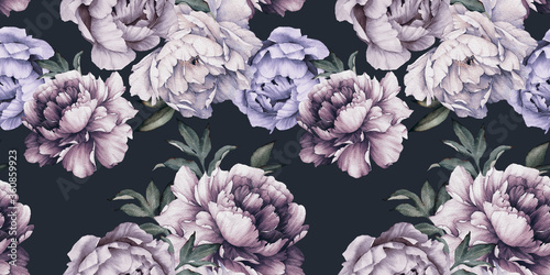 seamless-floral-pattern-with-peony-flowers-on-summer-background-watercolor-botanical-art