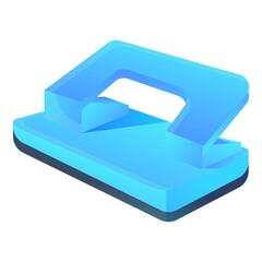 Poster - School hole puncher icon. Cartoon of school hole puncher vector icon for web design isolated on white background