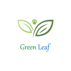 Wall Mural - Logos of green Tree leaf ecology