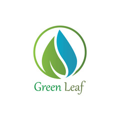 Wall Mural - Logos of green Tree leaf ecology