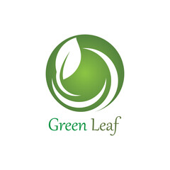 Wall Mural - Logos of green Tree leaf ecology