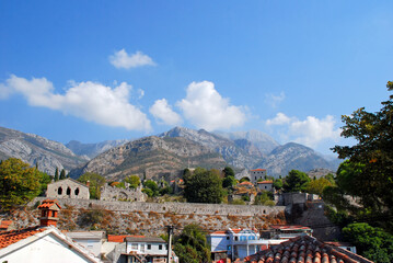 Wall Mural - The walls of Bar old town in Montenegro