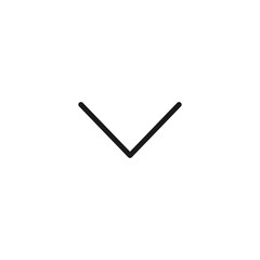 Wall Mural - chevron down icon. arrow symbol modern, simple, vector, icon for website design, mobile app, ui. vec