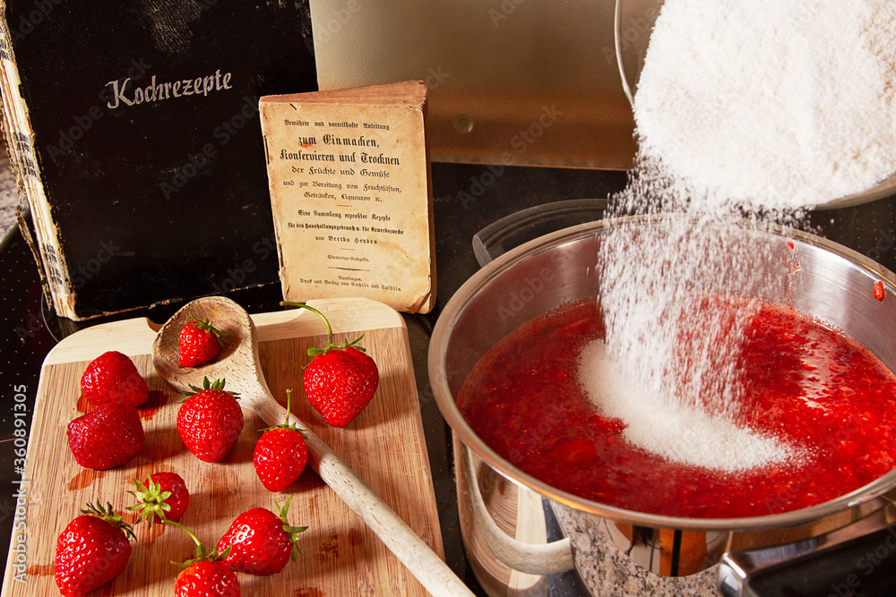 Erdbeermarmelade selbst gemacht