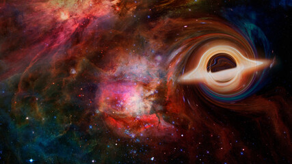 Wall Mural - supermassive black hole. elements of this image furnished by nasa