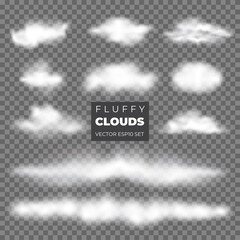 Wall Mural - Various vector clouds