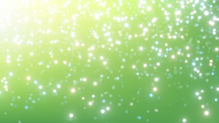 Wall Mural - green bokeh abstract lights background
