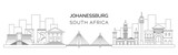 Fototapeta Miasto - landscape of Johannesburg city