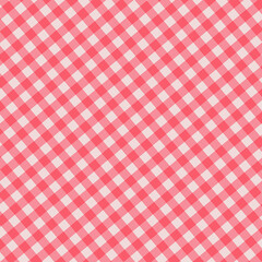 Poster - red and white tablecloth