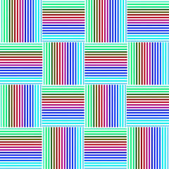 Canvas Print - seamless pattern with colorful stripes