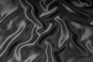 Wall Mural - black satin background