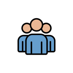 Poster - Team colored icon. Simple color element illustration. Team concept outline symbol design from Business strategy set. Can be used for web and mobile