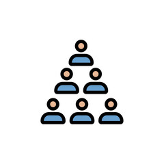Poster - Meeting colored icon. Simple color element illustration. Meeting concept outline symbol design from Business strategy set. Can be used for web and mobile