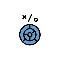 Poster - Labyrinth colored icon. Simple color element illustration. Labyrinth concept outline symbol design from Business strategy set. Can be used for web and mobile