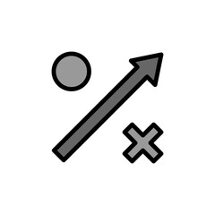 Poster - Plan colored icon. Simple color element illustration. Plan concept outline symbol design from Business strategy set. Can be used for web and mobile
