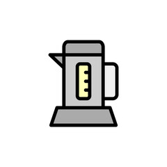 Poster - Kettle colored icon. Simple color element illustration. Kettle concept outline symbol design from Bar set. Can be used for web and mobile