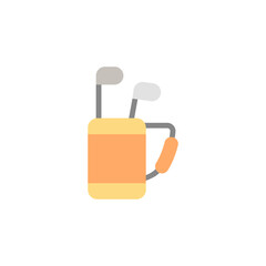 Poster - Golf bag, sticks colored icon. Simple colored element illustration. Golf bag, sticks concept symbol design from golf set. Can be used for web and mobile