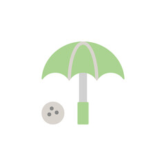 Poster - Golf umbrella colored icon. Simple colored element illustration. Golf umbrella concept symbol design from golf set. Can be used for web and mobile