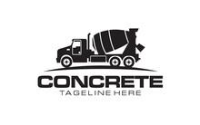 Concrete Mixer Truck Logo Design