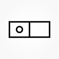 Fototapete - outline on off icon vector illustration