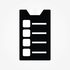 Poster - Check List template Icon vector illustration