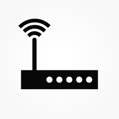 Poster - wifi modem icon. wifi modem vector illustration