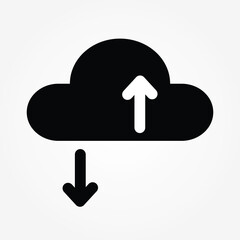 Poster - cloud icon design. upload download icon vector illustration