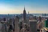Fototapeta Miasta - View to Empire State Building from Rockefeller building