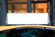 Blank Billboard on Yellow Cab in New York City