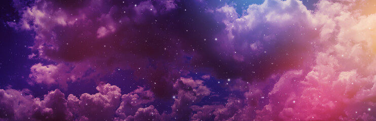 Wall Mural - night sky with stars.