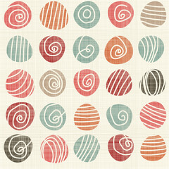 Leinwandbilder - set of abstract colorful polka dots shape