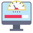 © lukpedclub - Network bandwidth, Telecommuting or  remote work icon