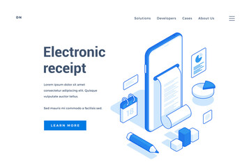 Poster - Web banner for contemporary electronic commerce service