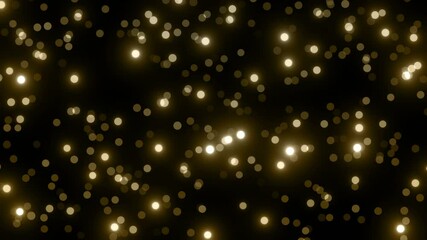 Wall Mural - black gold dust lights background