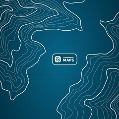 Wall Mural - the stylized height of the topographic contour in lines and contours. marine watershed. the concept 