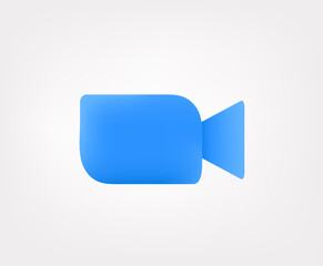 Aufkleber - Video camera icon isolated on white background