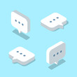 © Mariya - Set of isometric message icons. - Vector