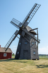 Wooden windmill in Sweden