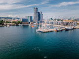 Fototapeta  - Panorama of Gdynia made from the air