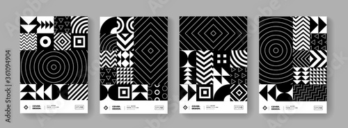 Cuadros en Lienzo Trendy minimal geometric pattern vector design