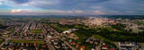 Fototapeta Miasto - Sunset over the city of Reda