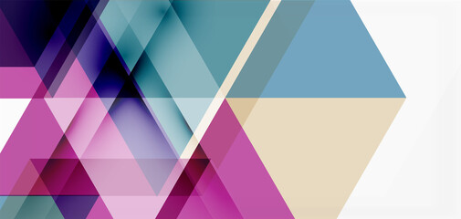 geometric abstract background, mosaic triangle and hexagon shapes. trendy abstract layout template f
